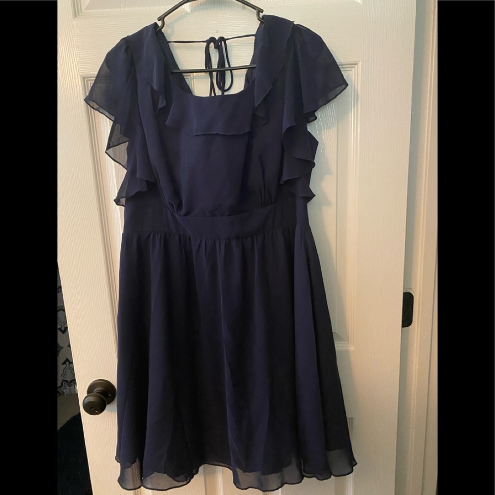 Size XL Navy blue mini dress